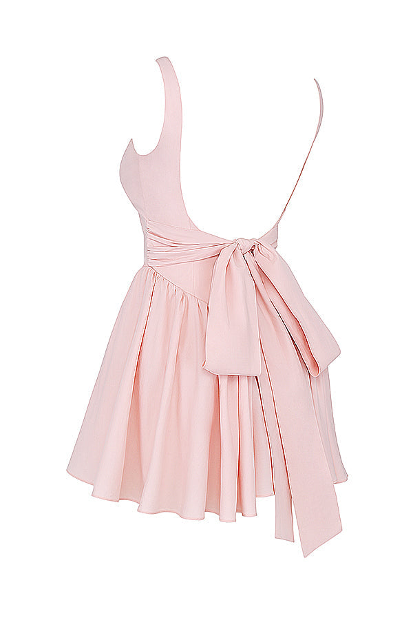 Kinsley - Mini Jurk met Strik