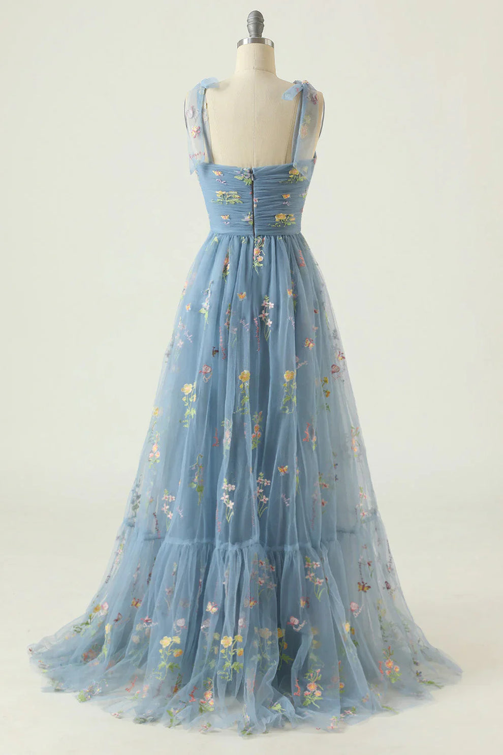 Zara - Bloemengeborduurde Tulle Jurk