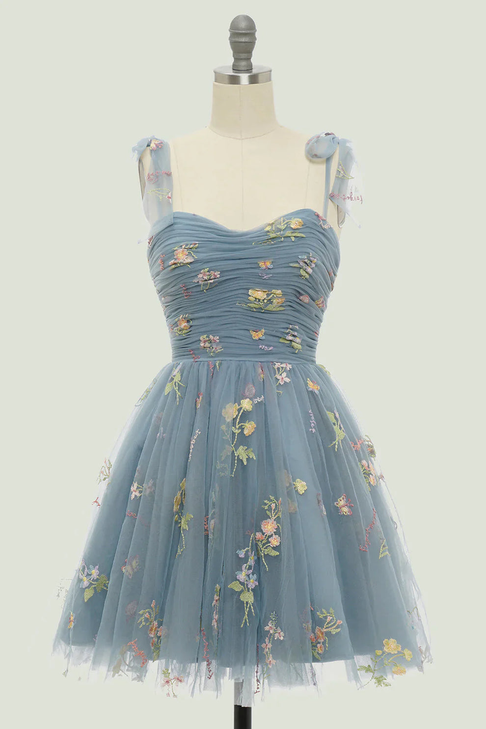 Zara - Bloemengeborduurde Tulle Jurk