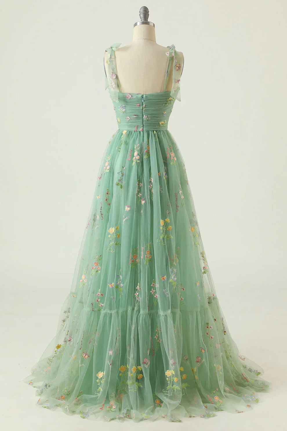 Zara - Bloemengeborduurde Tulle Jurk