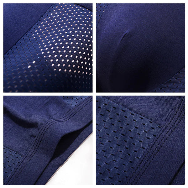 Bamboo Boxers Set van 4 voor Mannen met Ademend Mesh voor Comfort in alle Bezigheden