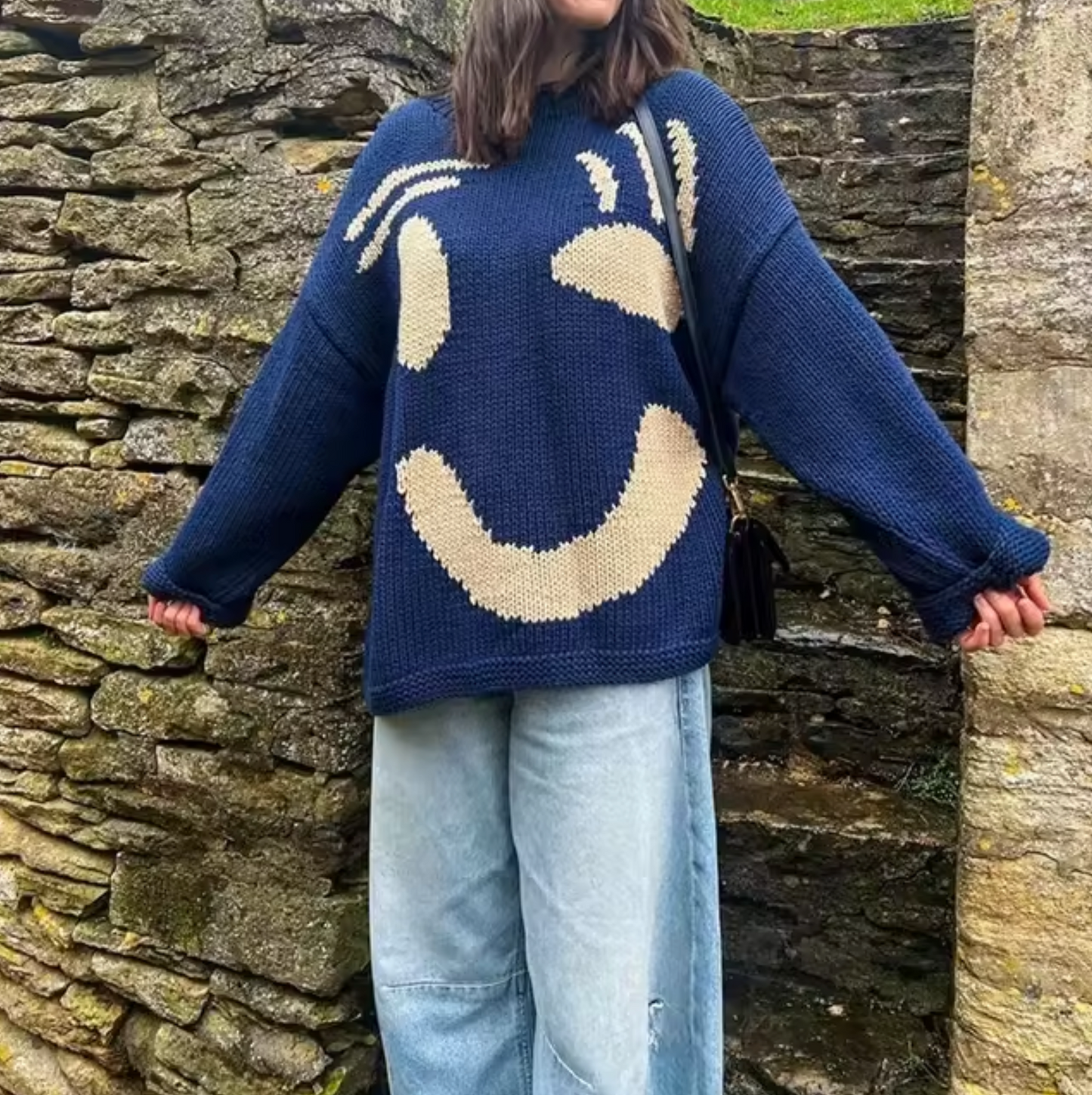 Maud – Oversized Katoenen Gebreide Trui