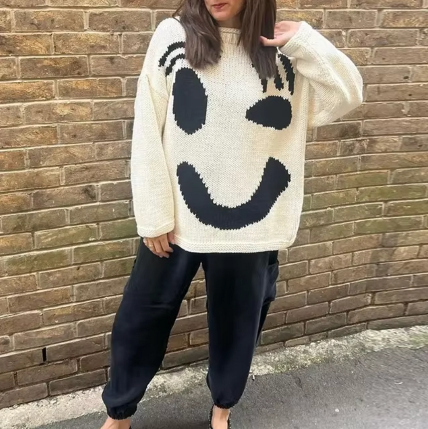 Maud – Oversized Katoenen Gebreide Trui