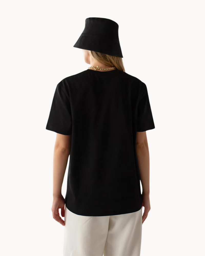 Sarah - Casual T-Shirt met Geknoopte Jeans