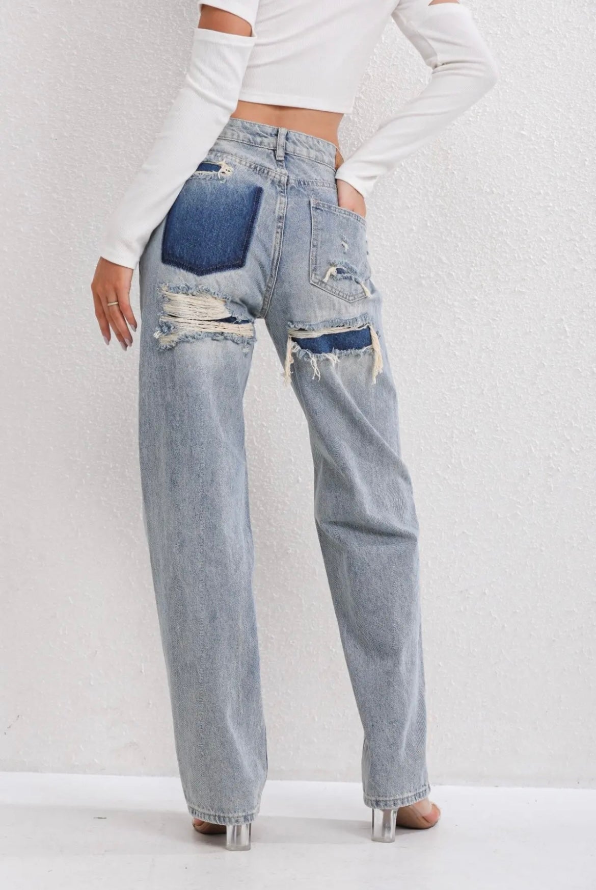 Chloe - Hooggetailleerde Wijde Jeans