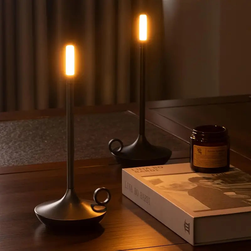 GlowCandle Luxe Touch Bediening Lamp met Dimmer in Gotische Kaars vorm