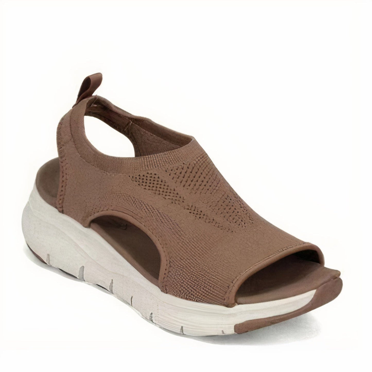 Liva | Sport Sandalen met Open Teenen en Witte Zolen
