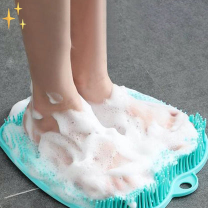 Turquoise Voetenscrubber Mat in Douche of tijdens Pedicure voor Schone, Verzorgde en Zachte Voeten