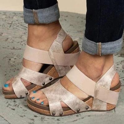 Vitoria - Sandalen met Sleehak en Open Neus