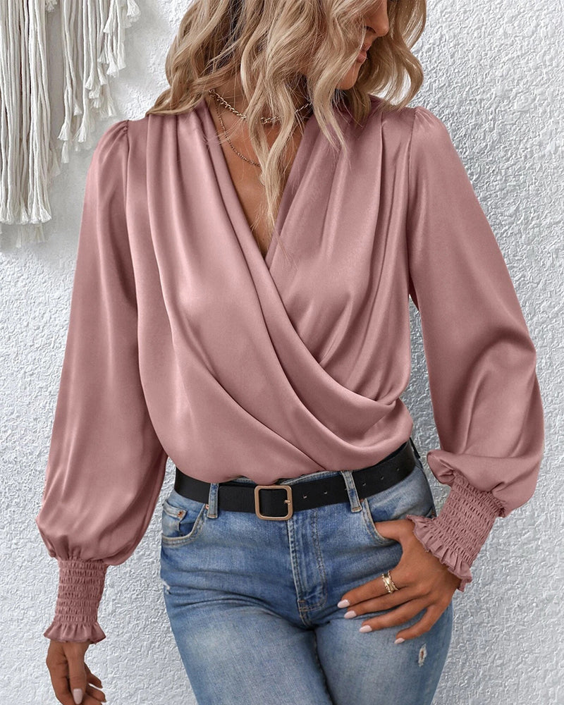 Reina - Elegante Blouse met V-hals