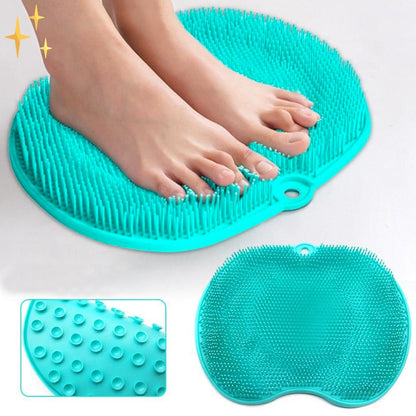 Turquoise Voetenscrubber Mat in Douche of tijdens Pedicure voor Schone, Verzorgde en Zachte Voeten