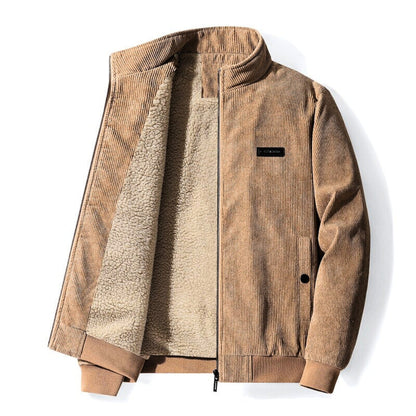 Evert - Retro Corduroy Sherpa Jas