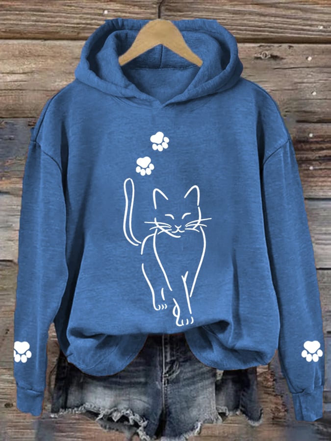 Katty - Schattige Kat-Kat-Hoodie Voor Dames