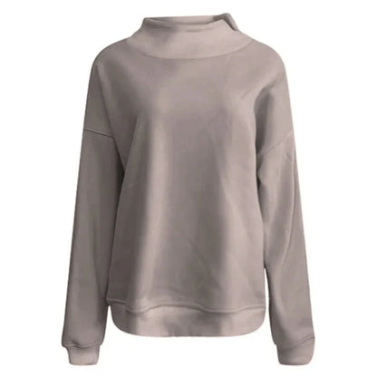 Bronia - Comfortabele Oversized Trui met Hoge Hals voor een Casual en Stijlvolle Look