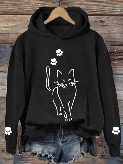 Katty - Schattige Kat-Kat-Hoodie Voor Dames