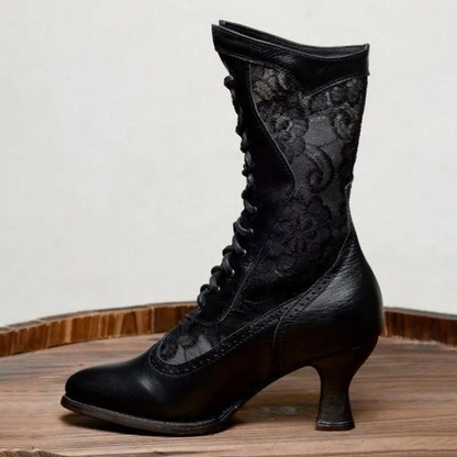 Vina - Vintage Enkellaarzen voor Dames