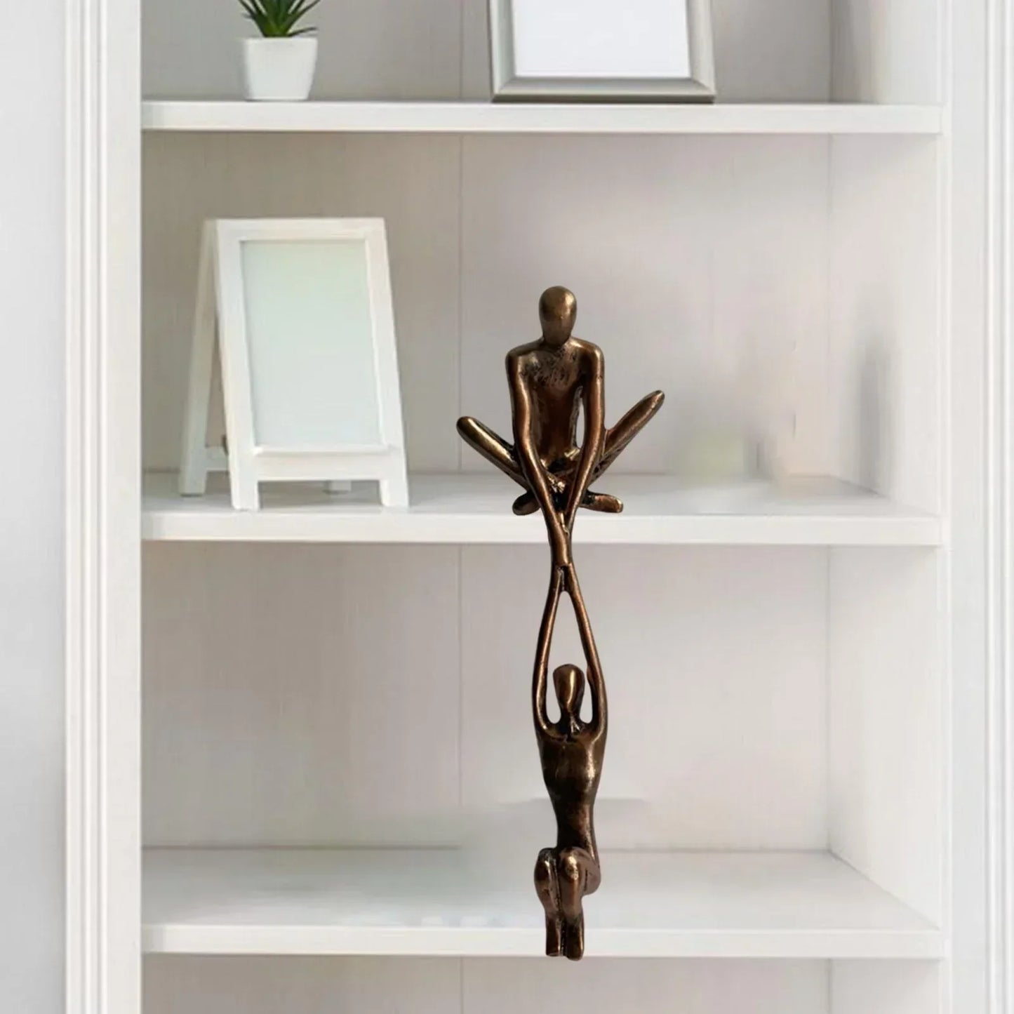 Forever Liefde en Kracht Bronzen Sculptuur Beeldje Luxe Huisdecoratie