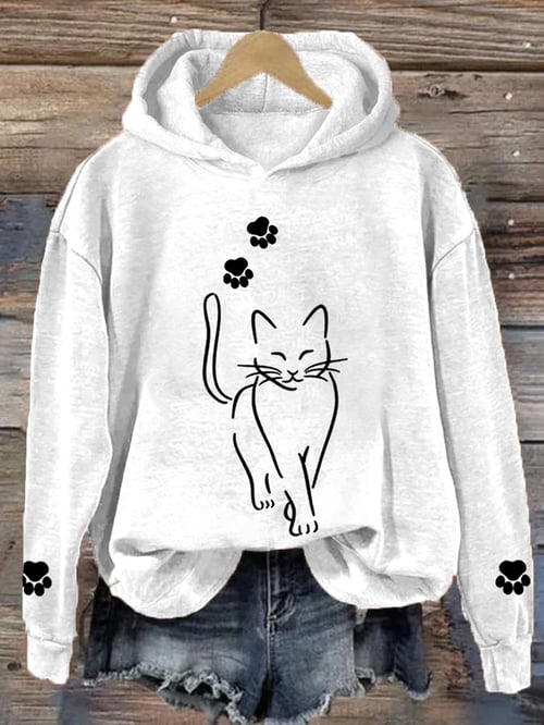 Katty - Schattige Kat-Kat-Hoodie Voor Dames