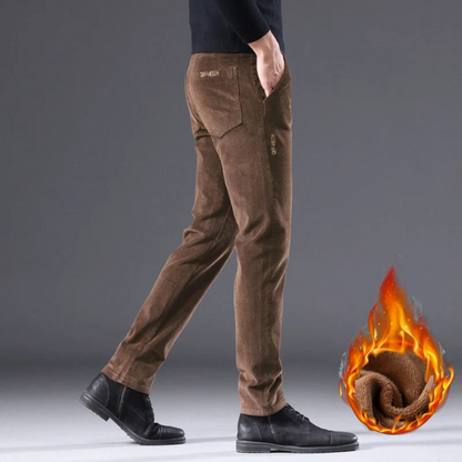 Odette - Corduroy broek met fleece voering en isolatie.