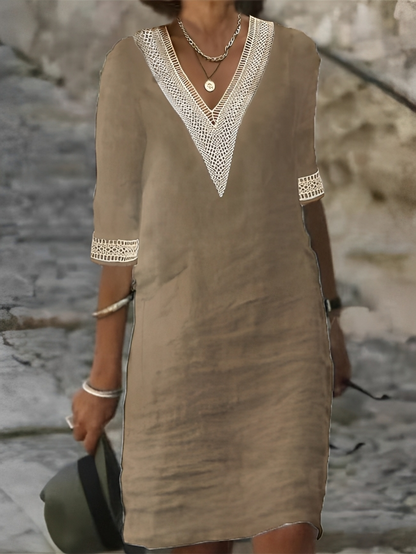 Isabella - Jurk met Gehaakte Details