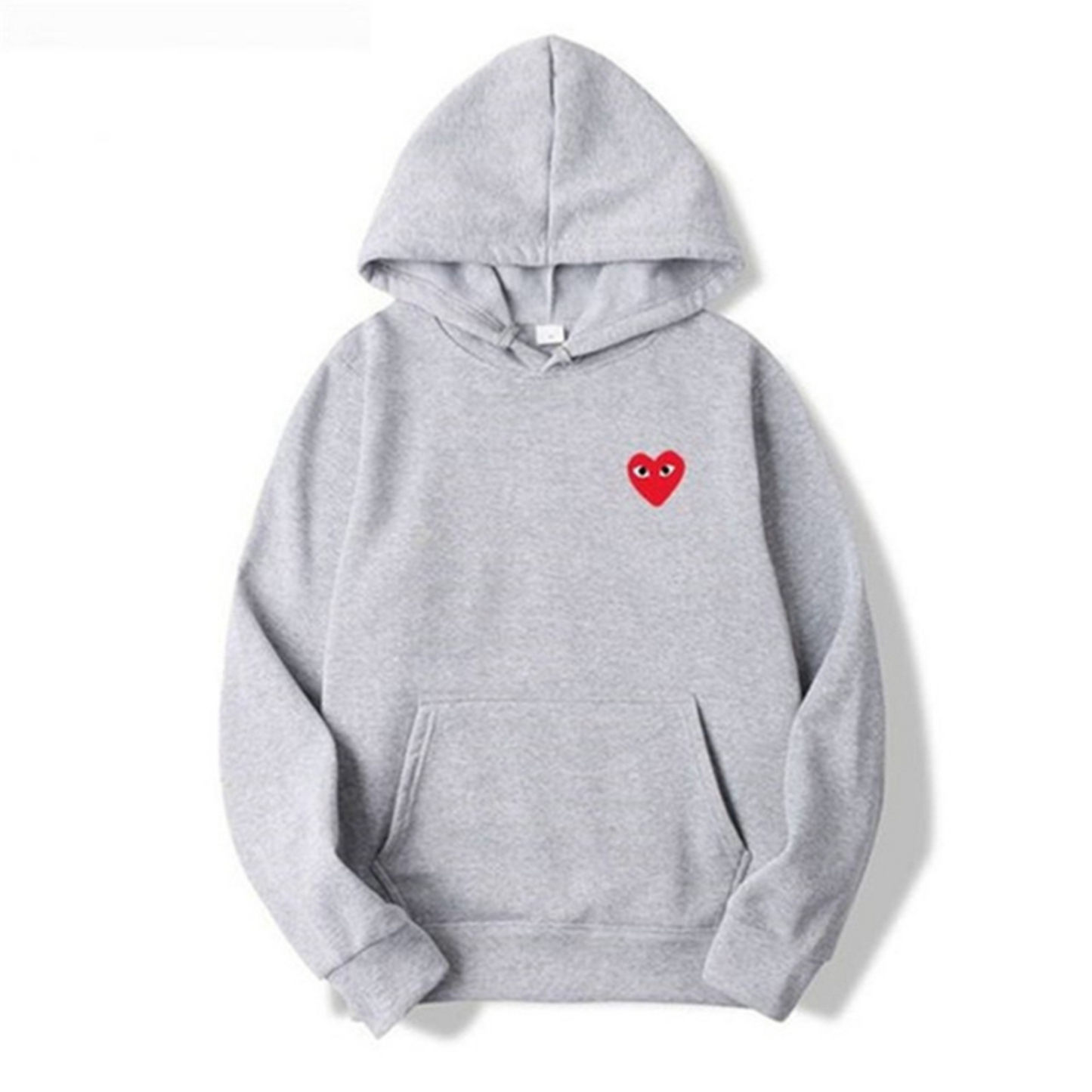 Loua - Dames Hoodie katoenen oog bedrukt met effen kleur