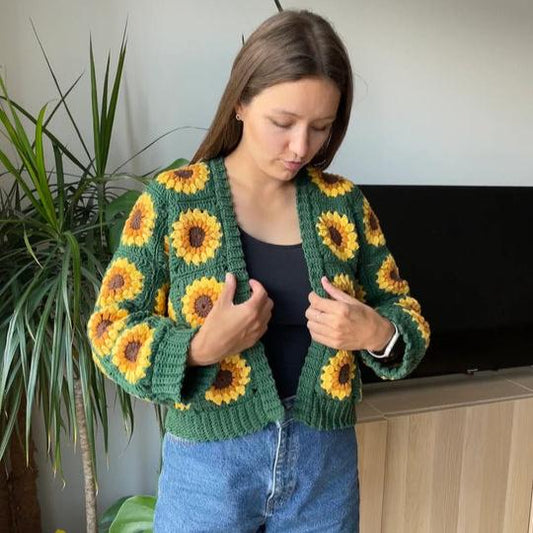 Hailey - Zonnebloem Vest - Haakpatroon