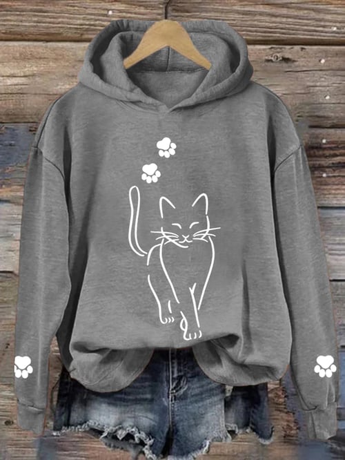 Katty - Schattige Kat-Kat-Hoodie Voor Dames