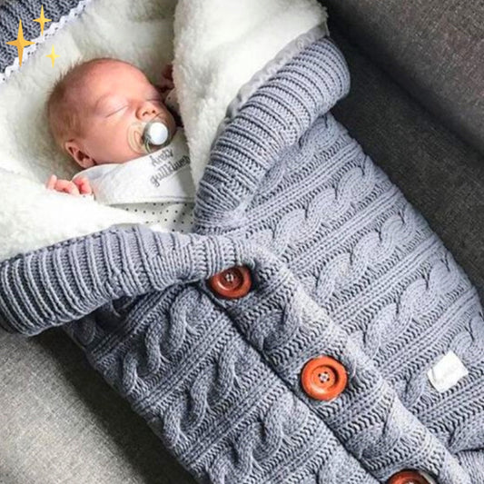 Baby Slaapzak van Fleece met Patroon en Knopen voor een Heerlijke Slaapervaring voor je Kleine