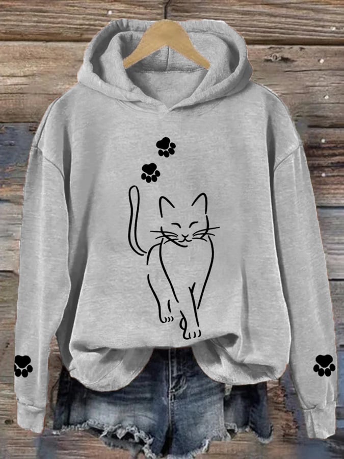 Katty - Schattige Kat-Kat-Hoodie Voor Dames