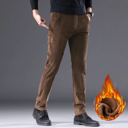 Odette - Corduroy broek met fleece voering en isolatie.