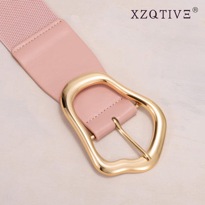 Ella - Brede Elastische Riem met Abstract Ontwerp voor Vrouwen