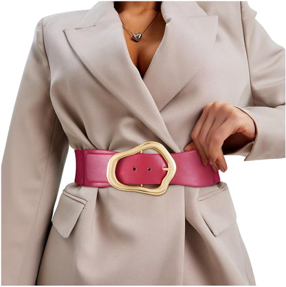 Ella - Brede Elastische Riem met Abstract Ontwerp voor Vrouwen