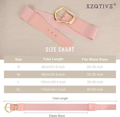 Ella - Brede Elastische Riem met Abstract Ontwerp voor Vrouwen