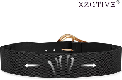 Ella - Brede Elastische Riem met Abstract Ontwerp voor Vrouwen