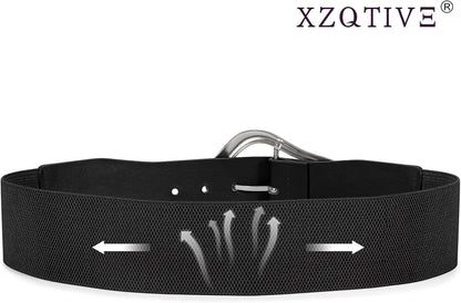 Ella - Brede Elastische Riem met Abstract Ontwerp voor Vrouwen