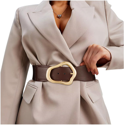 Ella - Brede Elastische Riem met Abstract Ontwerp voor Vrouwen