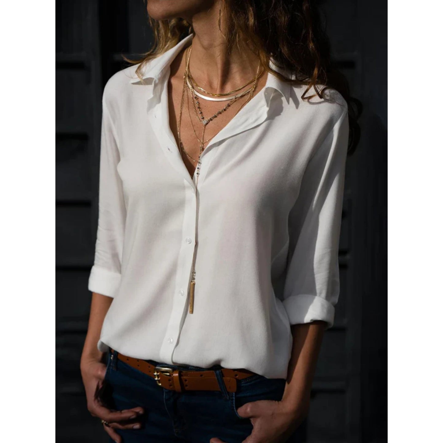 Imke - Elegant Button-Down Overhemd