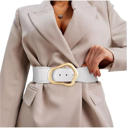 Ella - Brede Elastische Riem met Abstract Ontwerp voor Vrouwen
