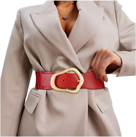Ella - Brede Elastische Riem met Abstract Ontwerp voor Vrouwen