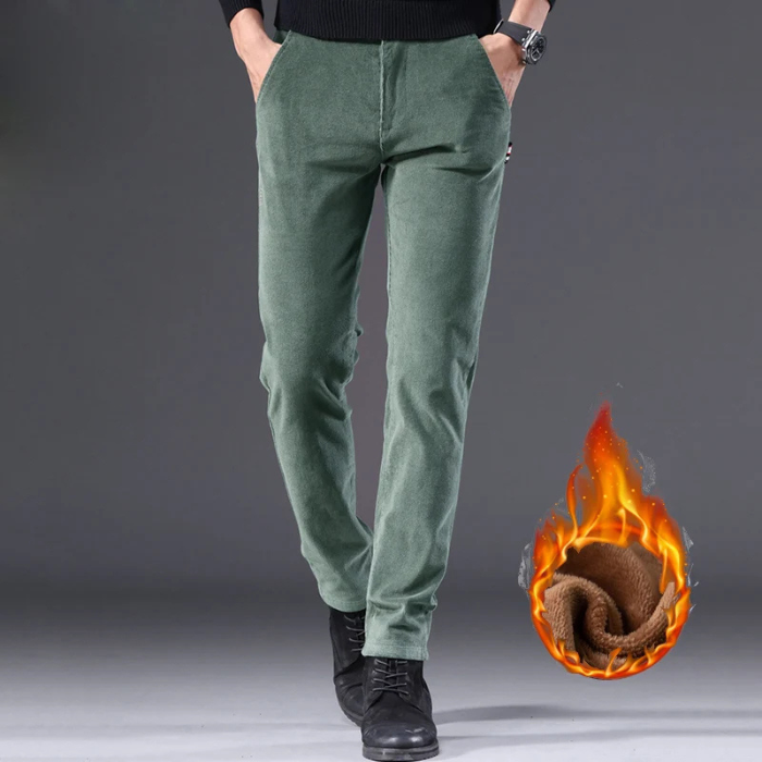 Odette - Corduroy broek met fleece voering en isolatie.
