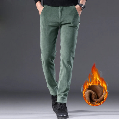 Odette - Corduroy broek met fleece voering en isolatie.