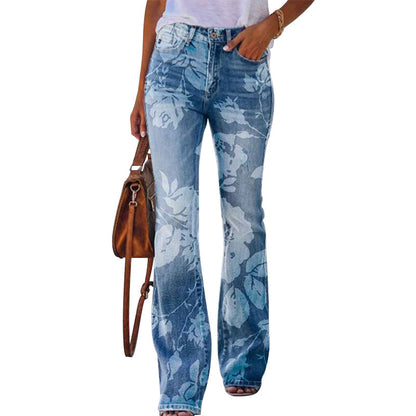 kaye - Flare-jeans met 4 knopen