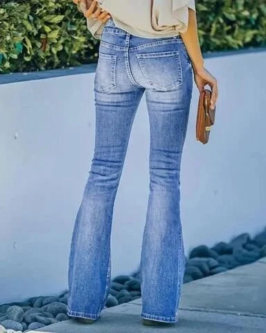 Avie - Vintage jeans met hoge taille