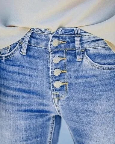 Avie - Vintage jeans met hoge taille