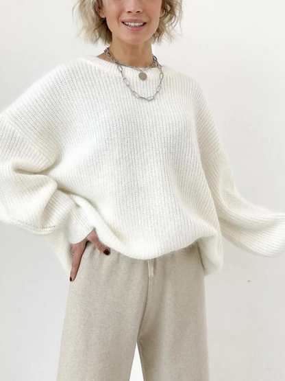 Saskia - Zachte Gebreide Trui voor Dames | Fluffy Sweater voor Vrouwen | Casual Gekleurde Trui