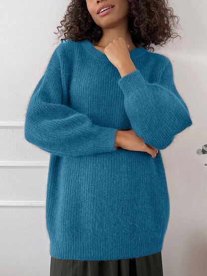 Saskia - Zachte Gebreide Trui voor Dames | Fluffy Sweater voor Vrouwen | Casual Gekleurde Trui