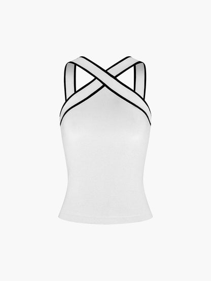 Ava – Sporttop met Gekruiste Rugbanden