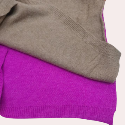 Reem - Colourblock Trui Oversized voor Dames