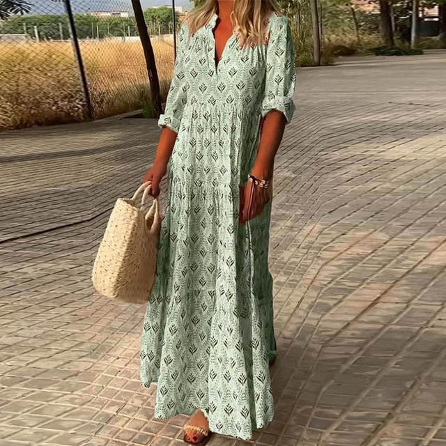 Lauren - Boho Jurk , Lichtgewicht en Chic , Chique Boho Zomer , Strandjurk