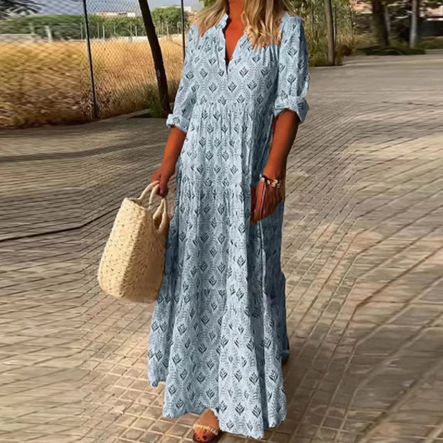 Lauren - Boho Jurk , Lichtgewicht en Chic , Chique Boho Zomer , Strandjurk